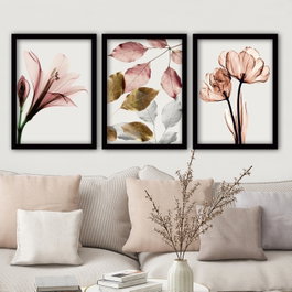 Wallity Cuadro Decorativo Enmarcado Desconocido (3 Piezas)
